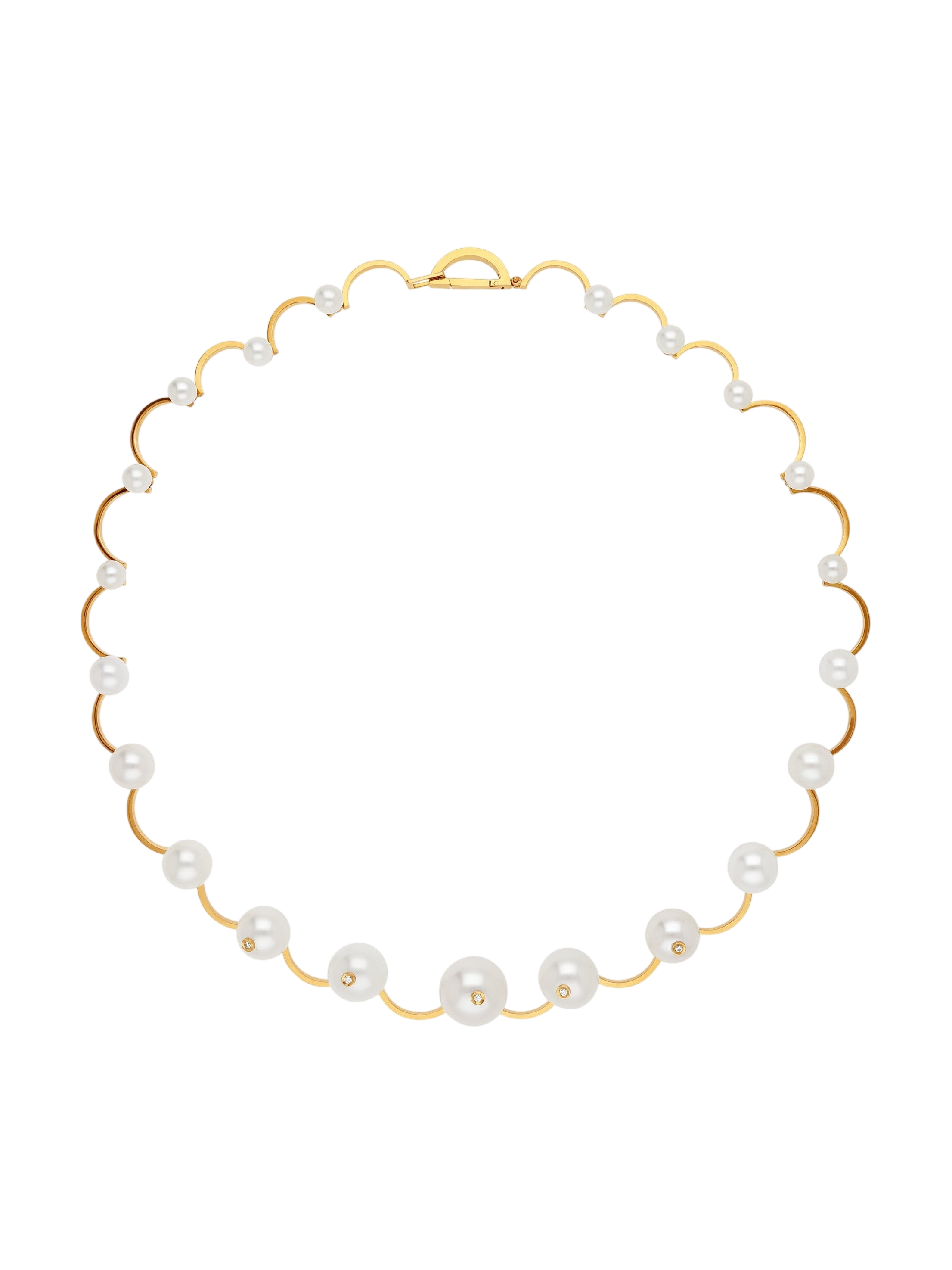 Pearl piercing necklace